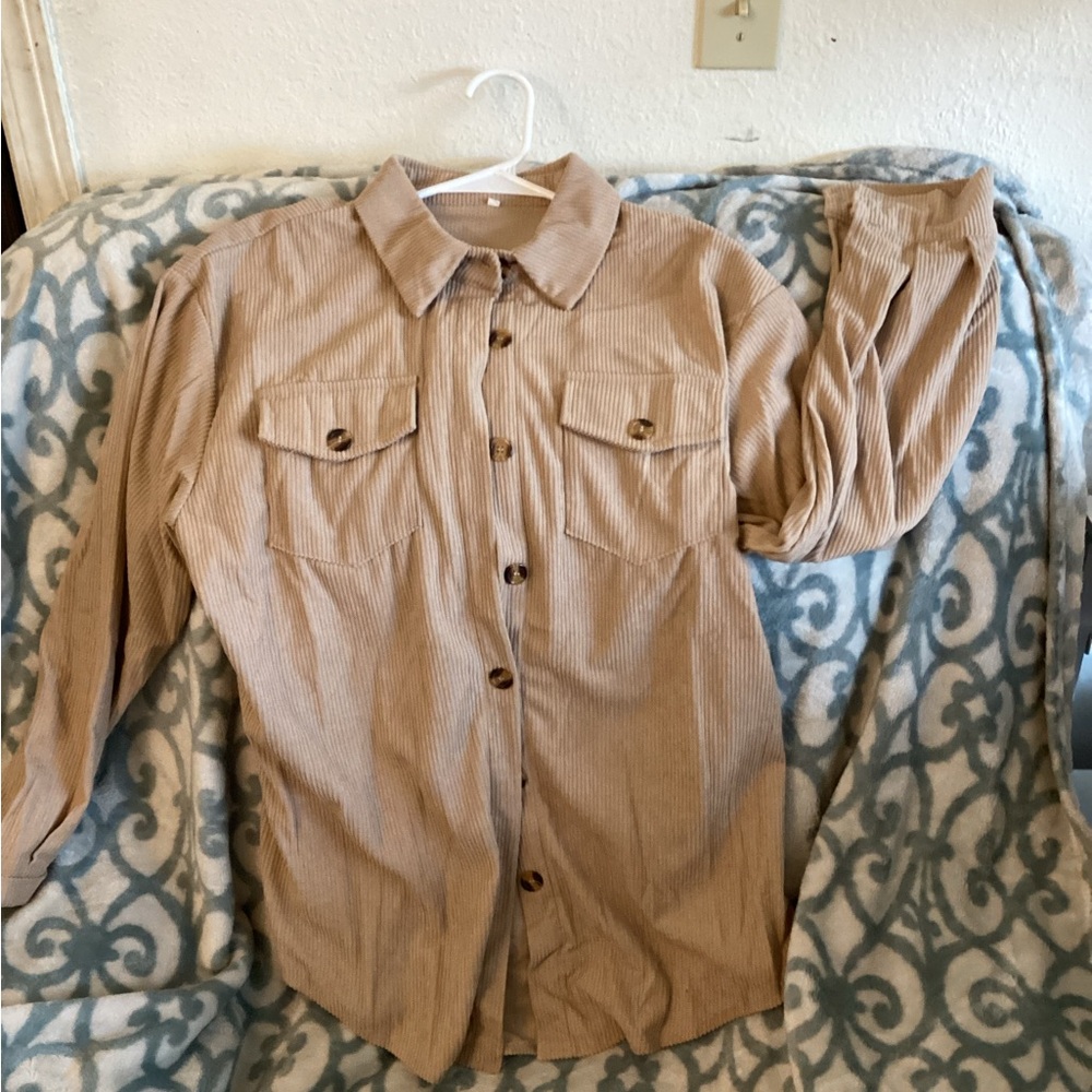 Women’s Tan Corduroy Jacket